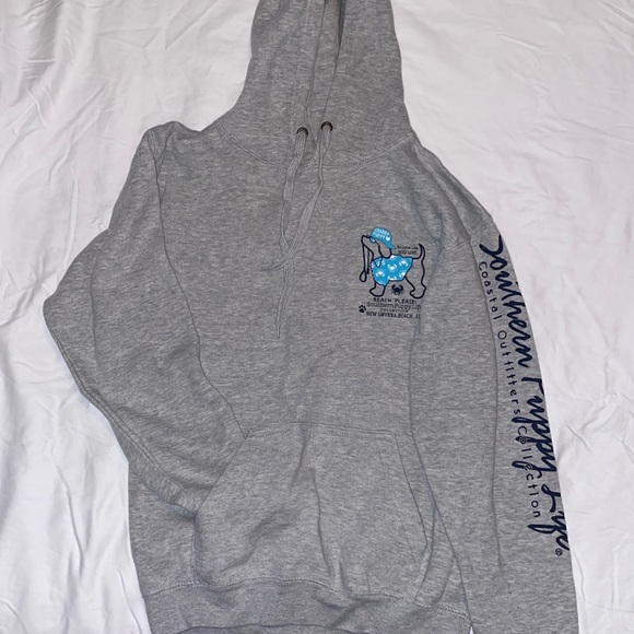 Pacific & CO Sweaters - Southern Puppy Life New Smyrna Beach FL Gray Hooded Sweatshirt Size Small